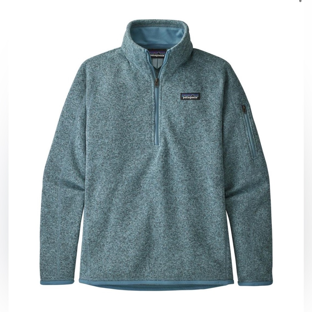NWOT Patagonia Better Sweater 1/4-Zip Fleece. Berlin Blue. Size Large.